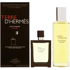Bild Terre d'Hermes Eau Intense Vetiver Eau de Parfum 30 ml + 125 ml Refill Geschenkset 