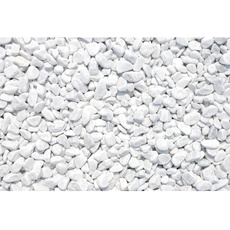 Bild von Marmorzierkiesel Carrara Weiß