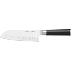 Bild Santoku-Messer mit Kullen, Sensei, Gesamtlänge: 29,5 cm, Rostfreier Stahl mit hohem Kohlenstoffgehalt/Kunststoff, 1024271