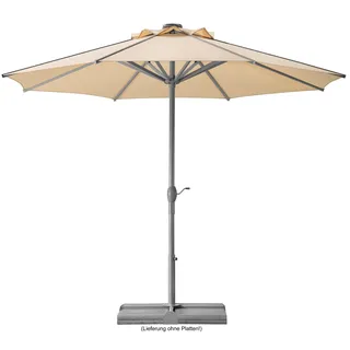 Schneider Sonnenschirm Rooftop, Natur, 350 cm rund, 677-02, Gestell Aluminium, Bespannung Polyester, 25 kg