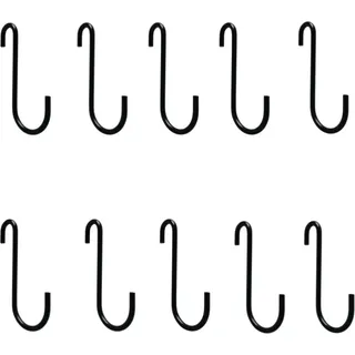 INF S-förmige Haken, robuste Metallhaken, 10er-Pack S