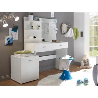 Schminktisch Frisiertisch Schminkkonsole Frisierkommode Schminkkommode "Skive I" - Weiß