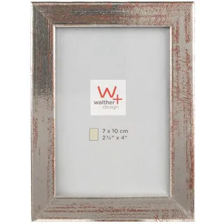 walther design BP710S Peppers Bilderrahmen, Holz, 7 x 10 cm, silber