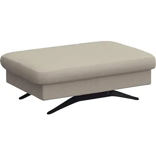 flexlux Pouf Glow Sitzhocker Leder 95 x 81 x 65 cm Weiß