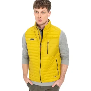 camel active Herren Leichte Steppweste aus recyceltem Polyamid Gelb, menswear-60