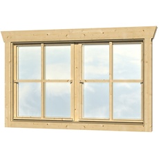 Bild SKAN HOLZ Doppelfenster BxH 2 x 57,5 x 70,5 cm für 28 mm Häuser