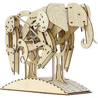 3D Puzzle - Elephant Wooden Kit Holz 10004 Mr.Playwood