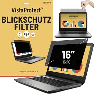 VistaProtect – Premium Blickschutzfilter & Anti-Blaulichtfilter, Privacy Filter Anti Blue Light Blickschutzfolie für Laptops & Notebooks (16′′ Zoll - 16:10)