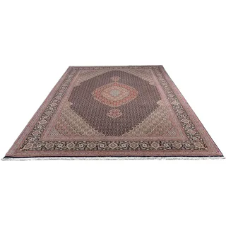 morgenland Orientteppich »Perser - Täbriz - 305 x 205 cm - dunkelblau«, rechteckig, 10 mm Höhe, Wohnzimmer, Handgeknüpft, Einzelstück mit Zertifikat, blau