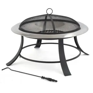 Tepro Feuerschale Silver City Ø 74 cm Schwarz