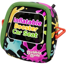 BubbleBum Aufblasbarer Autositz – Reise-Sitzerhöhung – tragbarer Autositzerhöhung – Sitzerhöhung für Auto – schlanker, faltbarer schmaler Autositz, perfekt für Kinder von 4–11 Jahren – Schleim