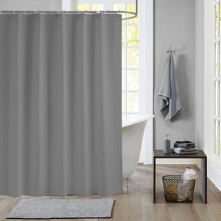 meioro Solide Farbe Duschvorhänge,Wasserdicht PEVA Duschvorhang mit Duschvorhangringen,wasserdichte und Schimmelresistent Badvorhang Shower Curtains Badezimmer Badewannen(Breite 220cm x Höhe 180cm)