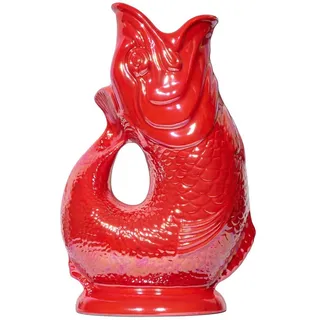 Gluckigluck Karaffe mit „Gluck-Gluck“-Geräusch 27,5/17/9,5 cm , Rot , Keramik , Tiere , 1.2 L , Organisch , handgemacht , Geschirr, Kannen & Karaffen, Wasserkaraffen & Krüge