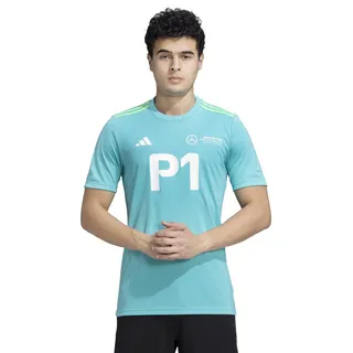 adidas Herren Mercedes - AMG Petronas Formula ONE Team Team Winner Tee, semi Mint Rush/White, XL