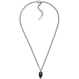 Diesel Herren Silberfarbene Edelstahl-Halskette, DX1581040