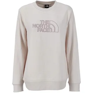 The North Face NF0A8C1EATW W Drew Peak Light Crew Sweatshirt Damen White Dune/Metal Pink Größe M