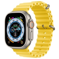 Apple Watch Ultra GPS + Cellular 49mm Titanium Case with Yellow Ocean Band