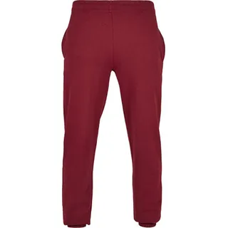 Build Your Brand Basic BB002 | Basic Sweatpants Regular Fit / Jogging Hose Uni - Farbe: Burgundy - Größe: 5XL - Rot