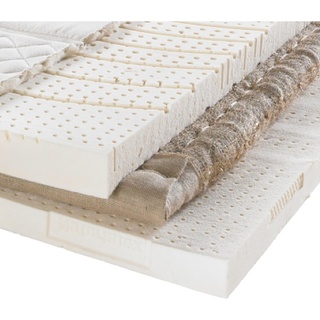 Sembella Latexmatratze , Beige , Textil , H3 , 90x200 cm , Textiles Vertrauen - Oeko-Tex® , wendbar, klimatisierte Belüftungskanäle, für verstellbare Lattenroste geeignet, Tragegriffe, schadstoffgeprüft, Härtegradauswahl, Über- und Sondergrößen erhältlich, Bezug abnehmbar/waschbar, Ober- und Unterseite versteppt, für Hausstauballergiker geeignet , Schlafzimmer, Matratzen, Latexmatratzen