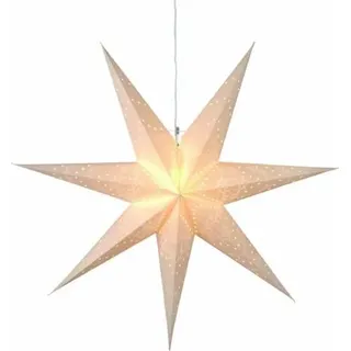 Star Trading Papierstern "Sensy Star 70" ca. 70 cm Ø, incl. Kabel, Farbe creme, 231-20 - Gold