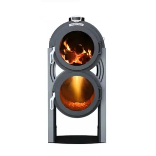 LS Kamna | Pyrolytischer Ofen Pyro Nemo | 6 kW | schwarz/silber