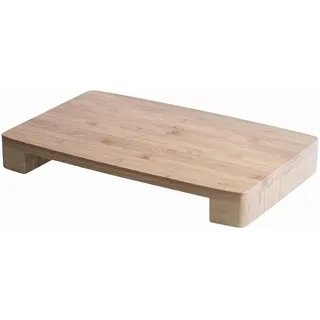 Lacor - 60595 - Schneidebrett sammeln, Küchenschneidebrett, maximale Stabilität, hohe Haltbarkeit, antibakterielle Beschichtung, natürlicher Bambus, Öffnung 30 x 3.5 cm, Dicke 1.5 cm