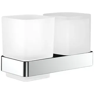 EMCO Loft Glashalter und Flüssigseifenspender, 053100101, Farbe: Chrom,