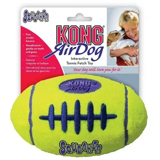 Kong AIRDOG Squeaker Football S gelb