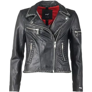 Lederjacke MAZE "Lederjacke Paria", Damen, Gr. L, schwarz, Obermaterial: 100% Lammleder LEL. Futter: 100% Polyester PES., Jacken Lederjacke
