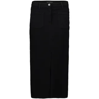 Jeansrock BETTY BARCLAY "Jeansrock mit aufgesetzten Taschen", Damen, Gr. 40, schwarz (schwarz denim), Einsatz: 99% Baumwolle CO. 1% Elasthan EL., Röcke Jeansrock