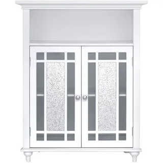 Teamson Home Badezimmer Windsor Doppeltür Bodenschrank Weiß ELG-529