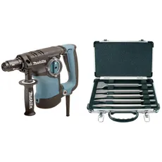 PERFO-BURINEUR MAKITA SDS-PLUS 800 W 28 MM 2,9 J - HR2811FT & D-16368 Meissel-Set SDS-PLUS