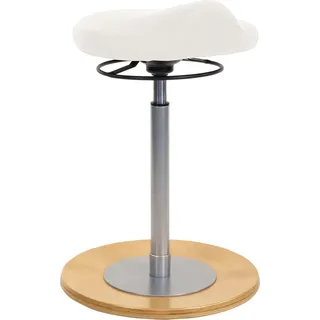 Mayer Sitzmöbel Sitzhocker »1101« 1 Stk. tlg. Pendelhocker mit ergonomisch geformtem Komfortsitz 1101, weiß