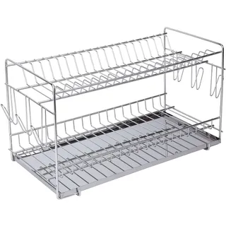 Sauvic 50 Cm Geschirr-abtropfgestell Aus Edelstahl - Grey - One Size