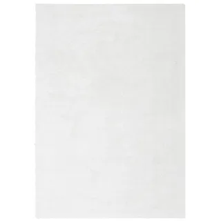 my home Hochflor-Teppich »Mikro Soft Ideal« rechteckig 30 mm Höhe Microfaser, extra flauschig, Weich, Pflegeleicht, Elegant, Uni, weiß