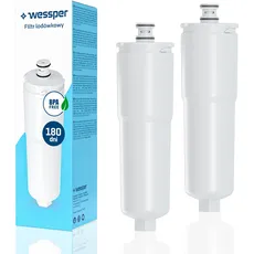 Wessper Wasserfilter für Kühlschrank, Ersatz filter 640565, WHCFR-PLUS, WHKF-IMPLUS, CS450, CS-450, Kartusche Kompatibel mit Bosch Kühlschrank, Whirlpool und M3-2 Stück