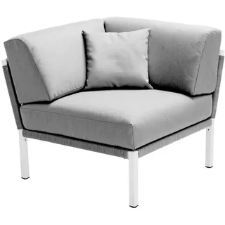 Solpuri Club Loungesystem Eckmodul wetterfest weiß