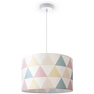 Paco Home Hugo 1-flg. 45,5 cm rund/Weiß/Multicolor