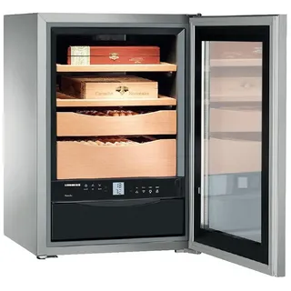 Liebherr Humidor , Edelstahlfarben , Metall , 42.5x61.2x47.8 cm , Barzubehör & Weinzubehör, Barzubehör