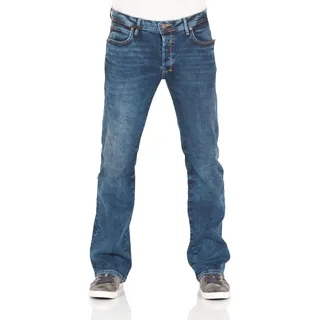 LTB Jeans Herren Jeans Bootcut Roden - Low Waist Herren Bootcut Jeans mit Knopfleiste und Stretch - Roden Blue Lapis WASH Jeanshose Blau 30W / 30L