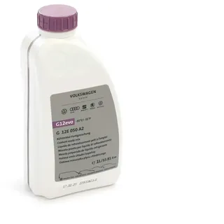 Volkswagen G12E050A2 Kühlflüssigkeit G12evo Kühlmittel Fertigmischung Ready Mix, 1 Liter