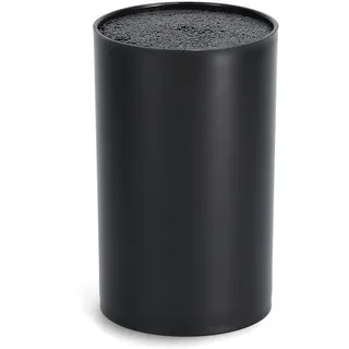 Zeller Messerblock mit Borsteneinsatz Kunststoff, ø 11 x 16.5 cm, schwarz