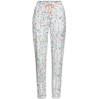 VIVANCE Dreams Pyjamahose Damen weiß-orange-gepunktet Gr.36/38