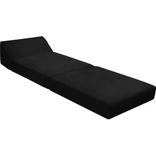 MIRJAN24 Sofa Kevin mit Schlaffunktion, Schlafsofa, Bettsessel, Klappmatratze, Faltmatratze, Gästebett, Schlafcouch, Kinderzimmer, Wohnzimmer (Alova 68) - Braun