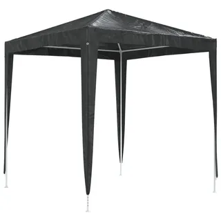vidaXL Partyzelt 2 x 2 m inkl. 4 Seitenteile Anthrazit/Grau
