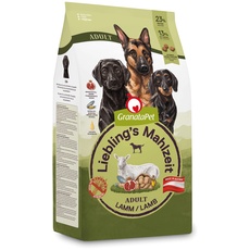 GranataPet Liebling's Mahlzeit Adult Lamm, Trockenfutter für Hunde, Hundefutter ohne Getreide & ohne Zuckerzusätze, Alleinfuttermittel, 4 x 1,8 kg
