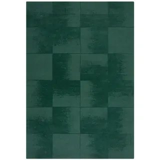 Wollteppich , Grün , Textil , Struktur , rechteckig , 120x170 cm , für Fußbodenheizung geeignet, in verschiedenen Größen erhältlich , Teppiche und Böden, Teppiche, Schafwollteppiche