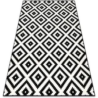 RugsX Morad Teppich 300 x 400 cm Schwarz/Weiß