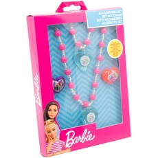 Bild Joy Toy - Barbie Schmuckset: Armband, Halskettchen, 2 Ringe in Geschenkpackung 12x4x18 cm