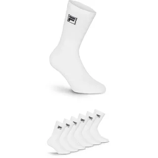 Fila Sportsocken »UNISEX CREW TENNIS FULL TERRY SOCKS« 6 Stk. tlg. klassische Tennissocken, weiß